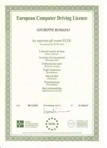 attestato ecdl 2001